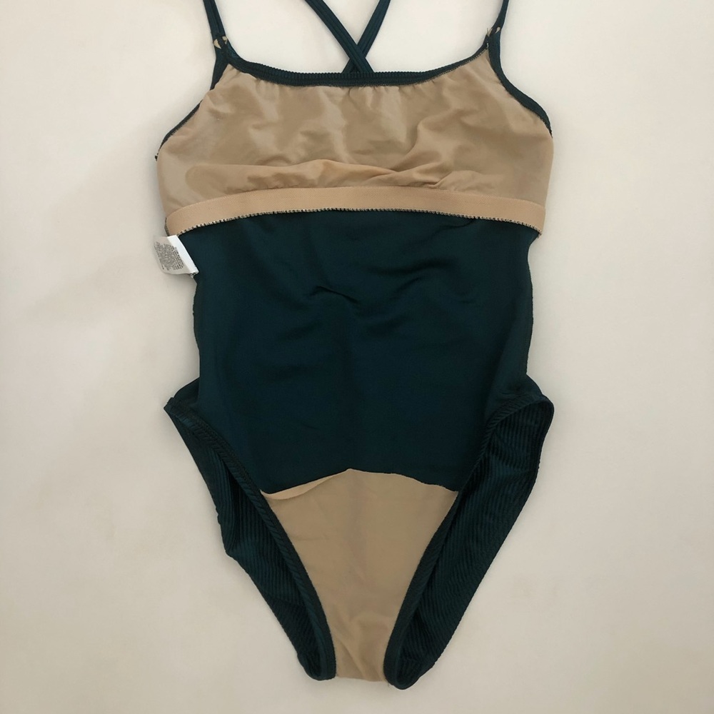 Vintage Ribbed Swimsuit Sz M - Picture 3 of 7